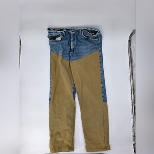 Wrangler Rugged Wear Brush Guard Jeans Mens Blue Denim Workwear Hunting